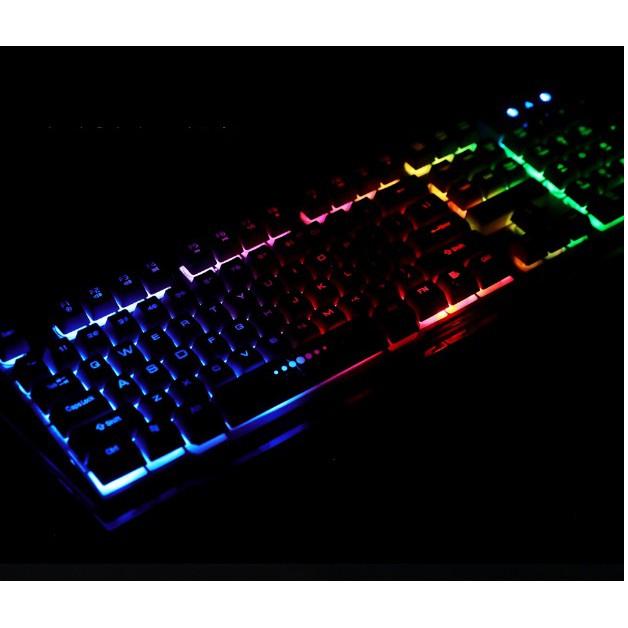 Bộ Bàn Phím Giả Cơ Chuyên Game Và Chuột gaming Led 7 màu Divipard GMK-50