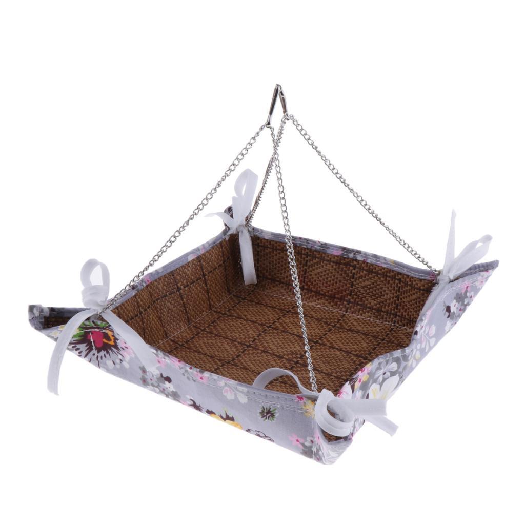 Hamster Gerbil Squirrel Rabbit Rat Hammock Breathable Hanging Bed Swing Mat