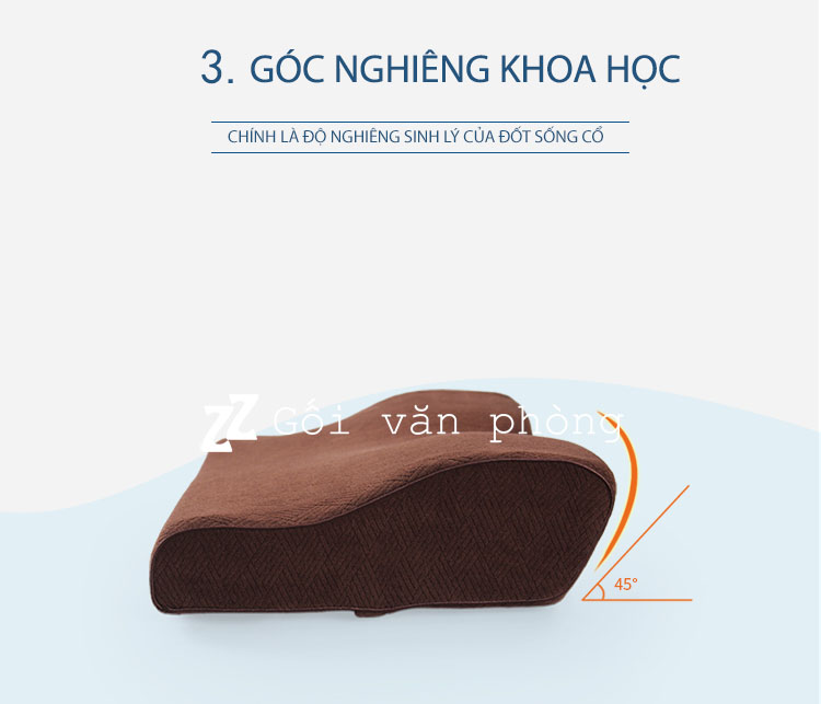 Gối Ngủ Định Hình Thông Minh Cao Su Non Cao Cấp ZURI PILLOW GDH-04 Chống Đau Cổ,Đau Vai Gáy, Chống Ngáy