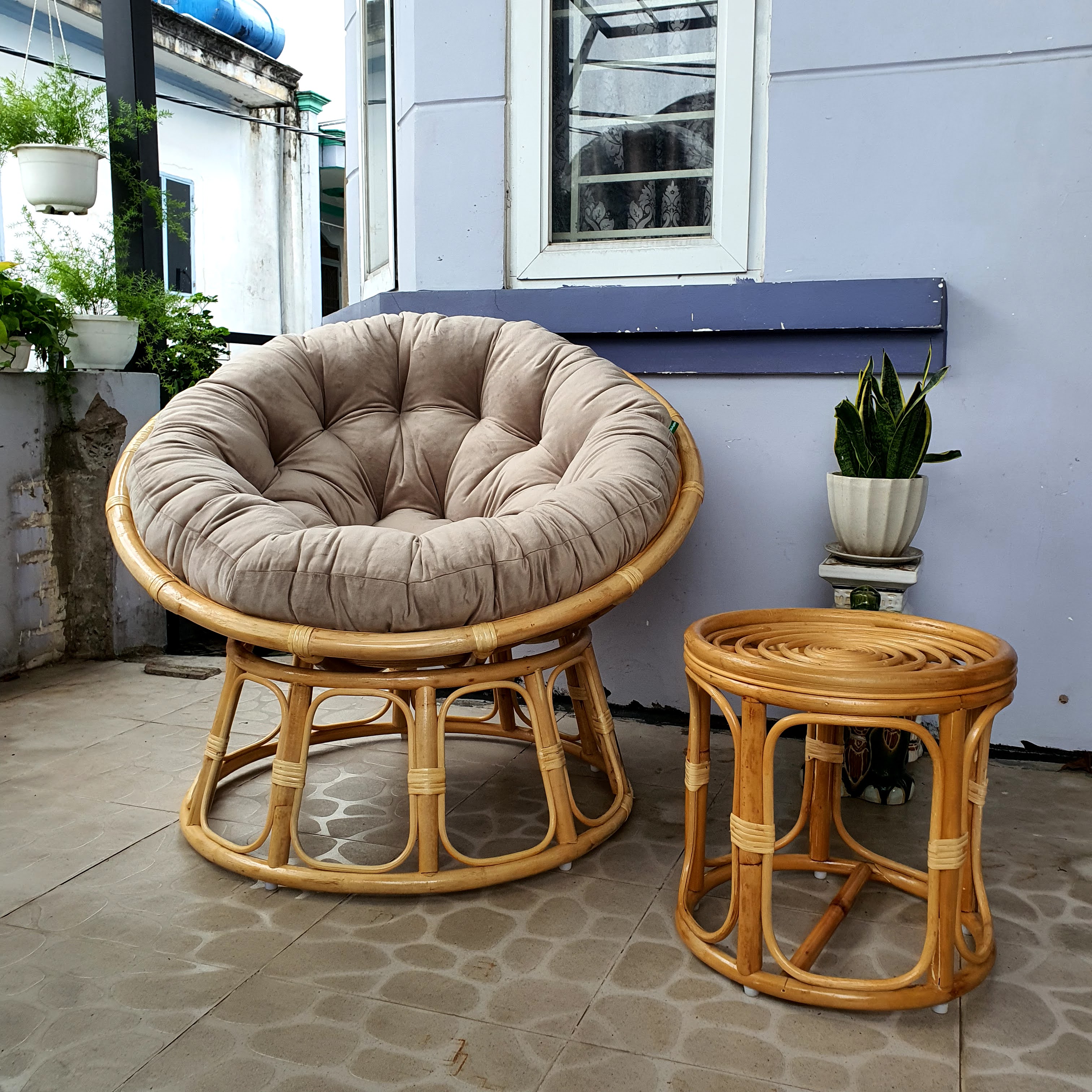 Đệm ngồi ghế papasan