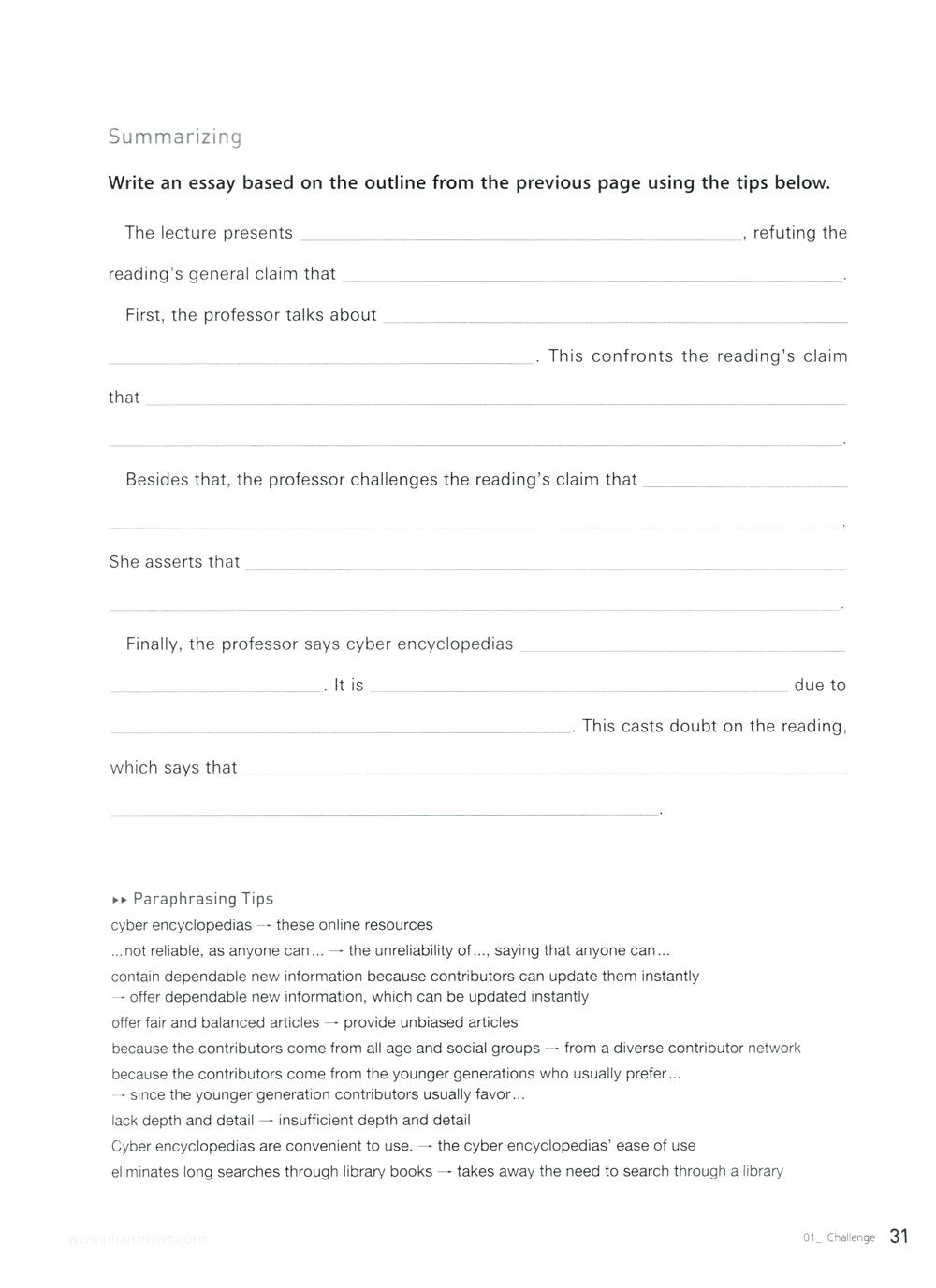 TOEFL iBT Activator Writing Advanced (Kèm CD)