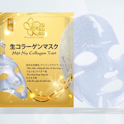 Mặt Nạ Collagen Tươi Asa Zakura - Căng Bóng, Trẻ Hóa Da