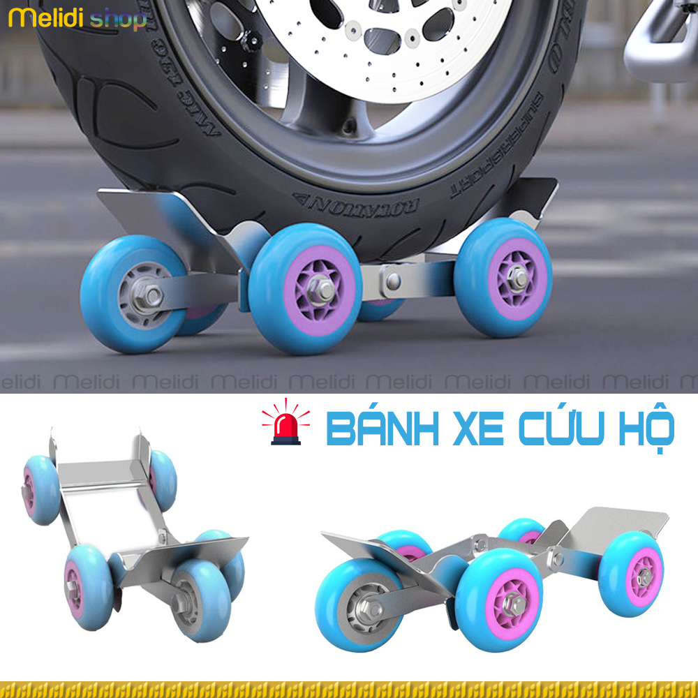 CH 116 - Bánh Xe Trợ Lực Cứu Hộ Xe Máy, Xe Đạp Điện, Di Chuyển Khi Lốp Xe Hết Hơi, Dự Phòng Thủng Xăm Lốp