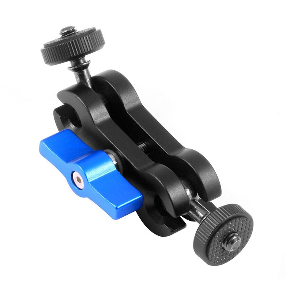 Đầu xoay 360 độ Anodisation Nhôm hợp kim cho Gimbal điện thoại Double Ballhead Mount 1/4 inch