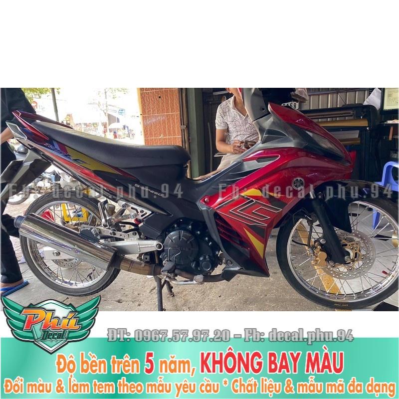 Tem rời Exciter 135 Lc đỏ đen vàng -1