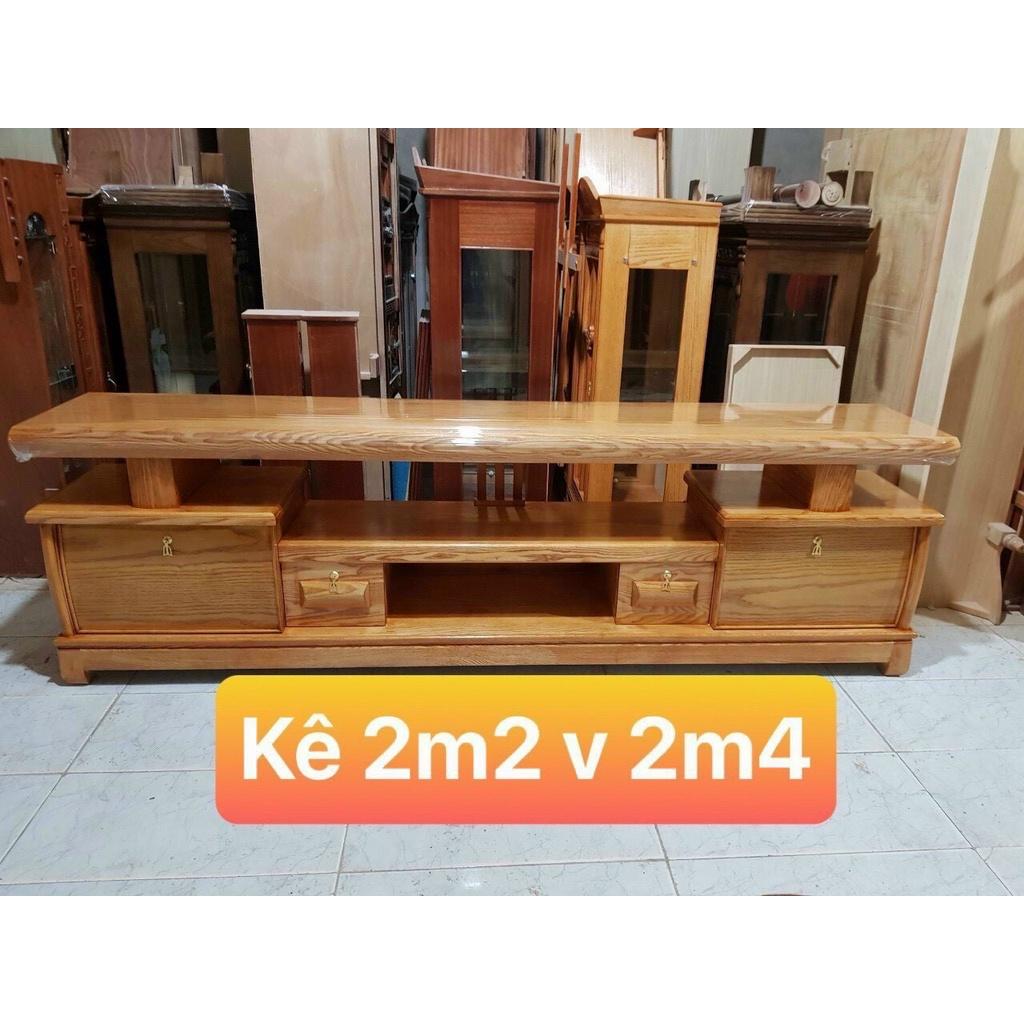 Kệ tivi gỗ sồi phòng khách phòng ngủ 1m2 1m4 1m6 1m8 2m 2m2 2m4