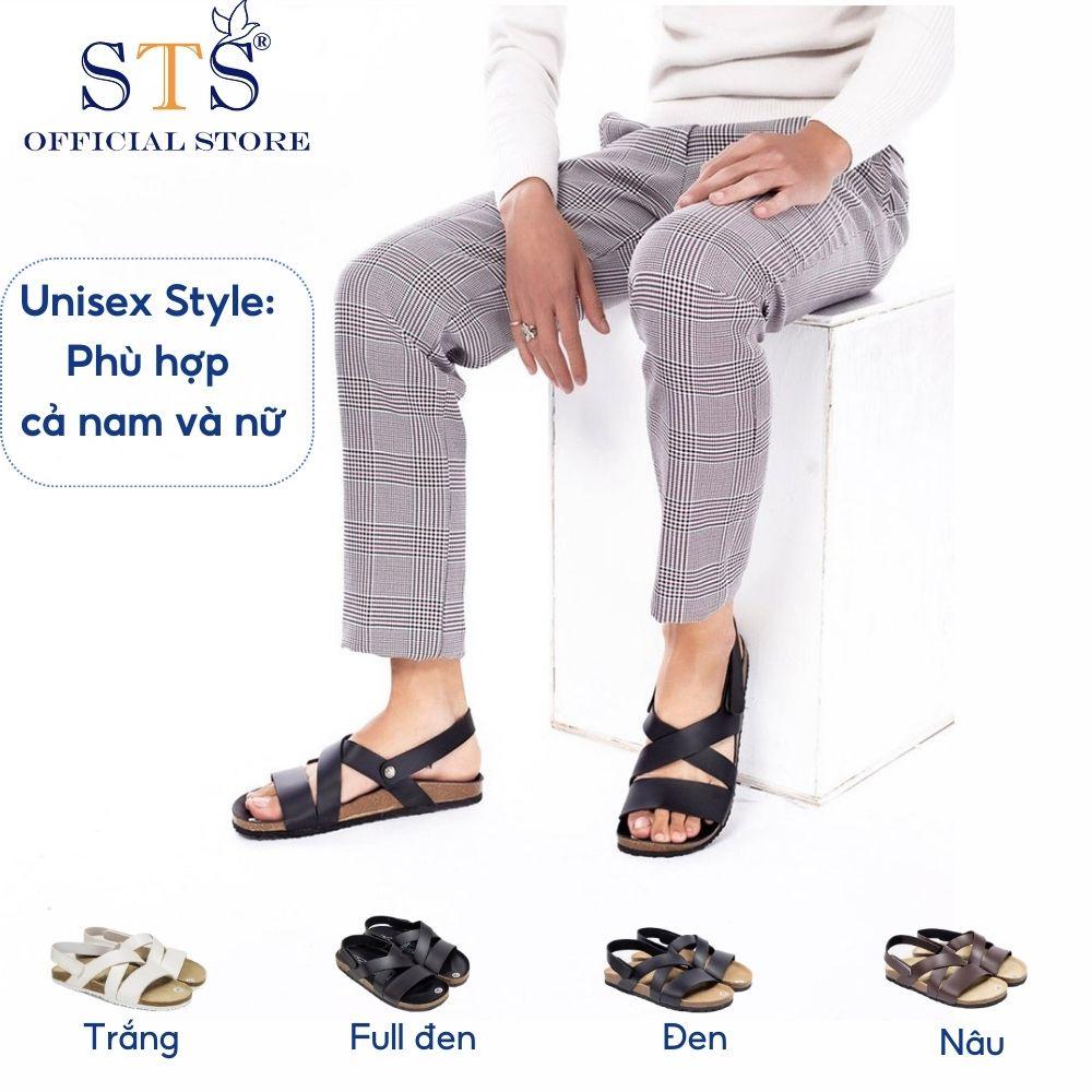 Dép Birken sandal quai hậu Da PU cao cấp hàng xuất khẩu siêu bền massage chân STPU21