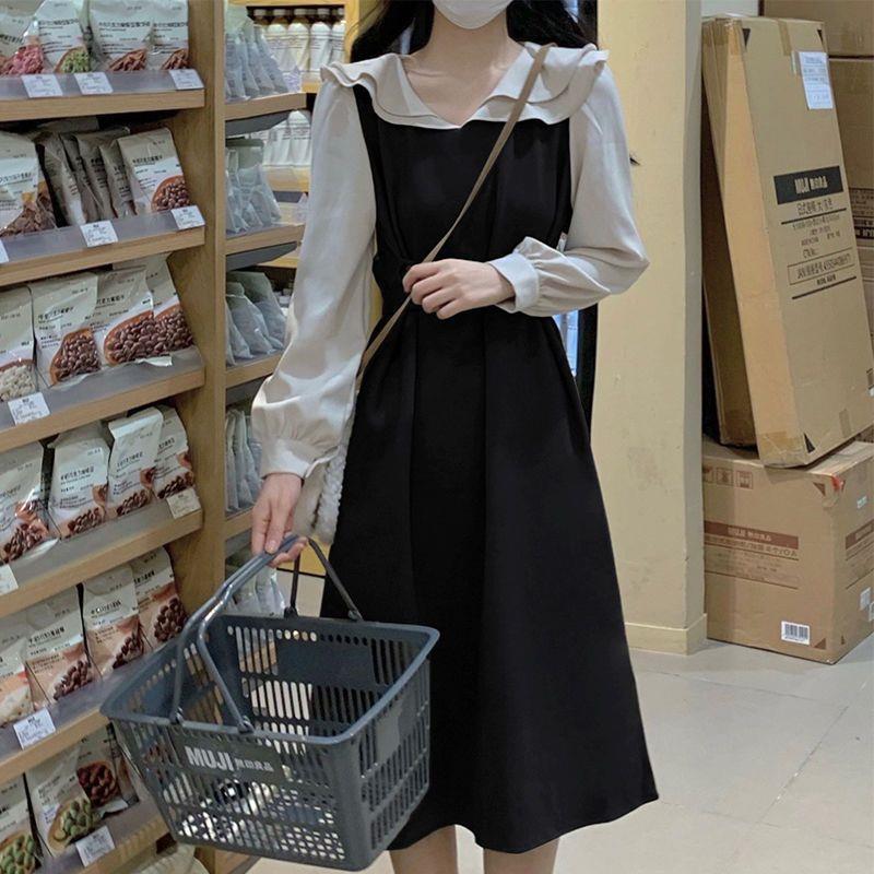 Đầm Suông Chữ A Dài Quá Gối Phong Cách Pháp Tiểu Thư Cổ Áo Cách Điệu Sica3