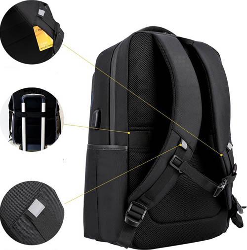Balo Nam Kèm Sạc USB Tiện Dùng, Balo Laptop 15.6 inch, Balo Đi Học Chất Liệu Cao Cấp Chống Thấm Besti - Hàng Chính Hãng