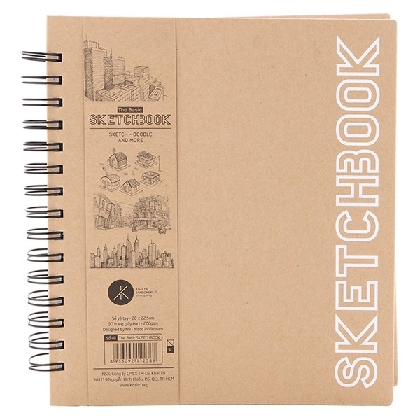 Sổ Vẽ Tay Khai Trí Stationery The Basic Sketchbook - Mẫu 2 - Mẫu Nhà