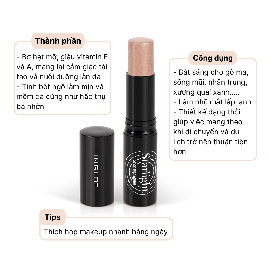 Nhũ bắt sáng dạng thỏi Starlight INGLOT