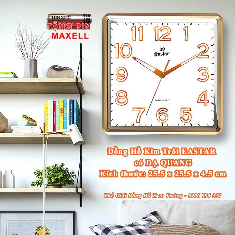 Đồng Hồ KIM TRÔI EASTAR Cao Cấp Tròn CỔ ĐIỂN Có DẠ QUANG - Bảo Hành 1 Năm - Tặng Pin Maxell