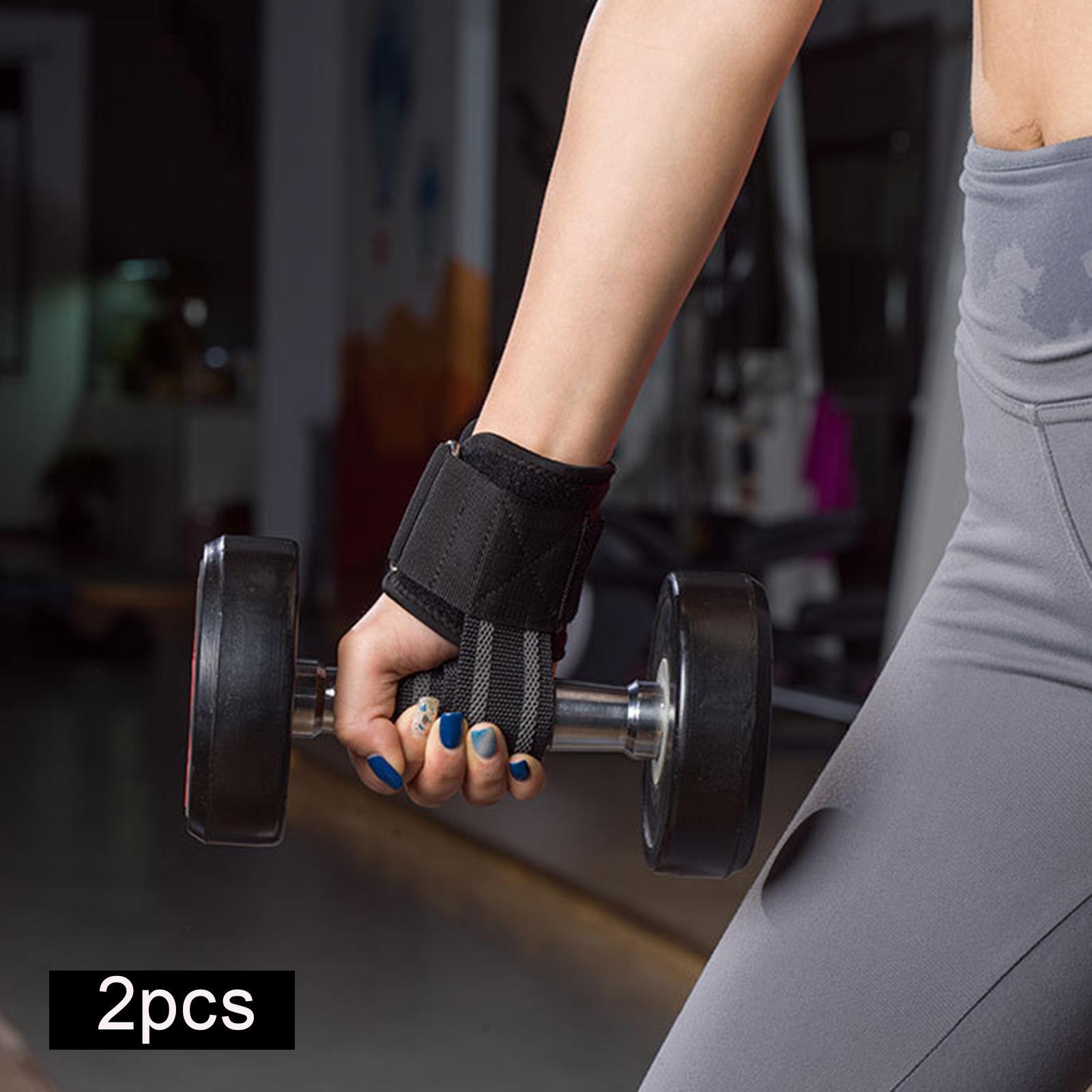 2x Weight Lifting Straps Wrist Support Protective Gear workout