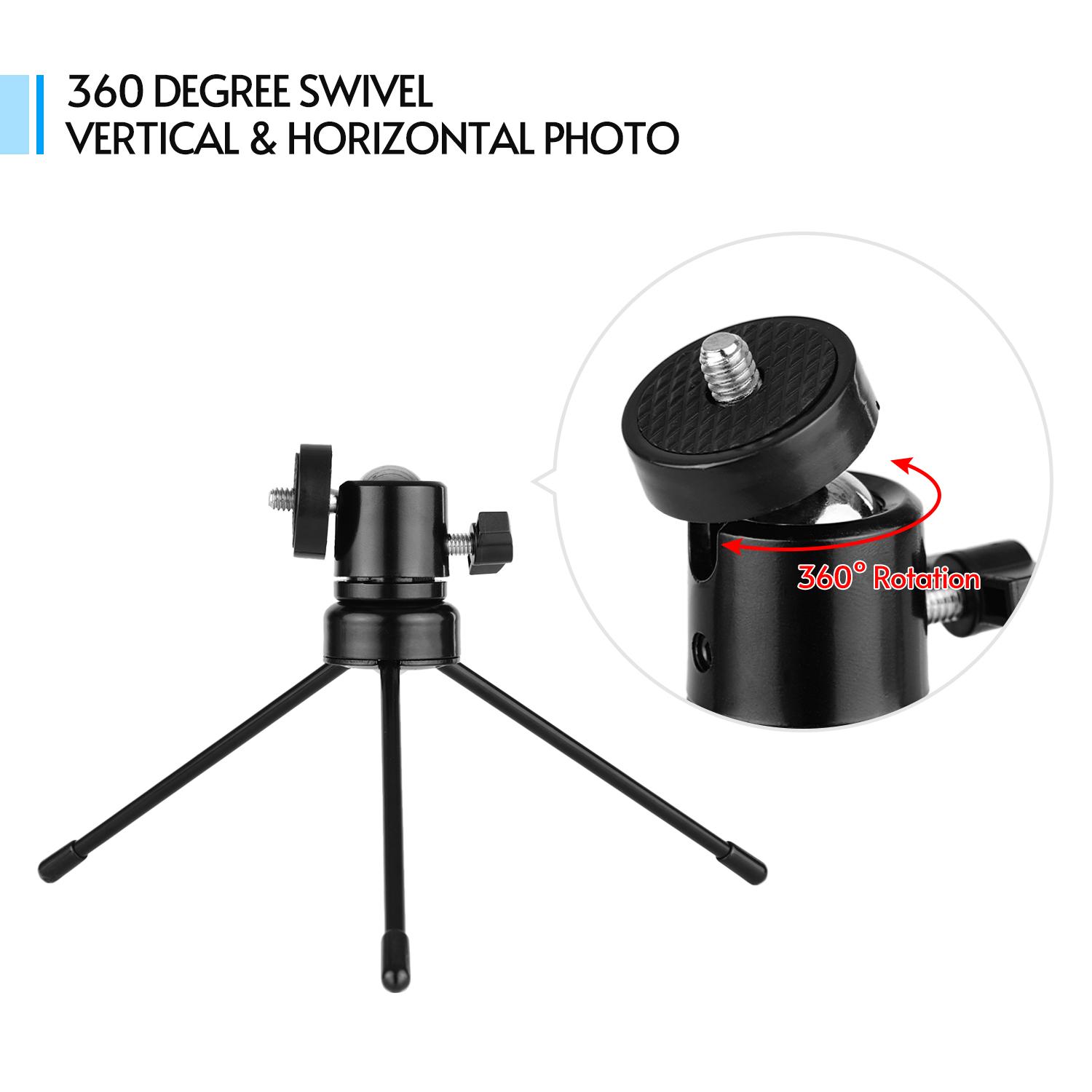 Bộ chân máy có thể xoay 360 độ Khe hình chữ U với vít 1/4 đa năng