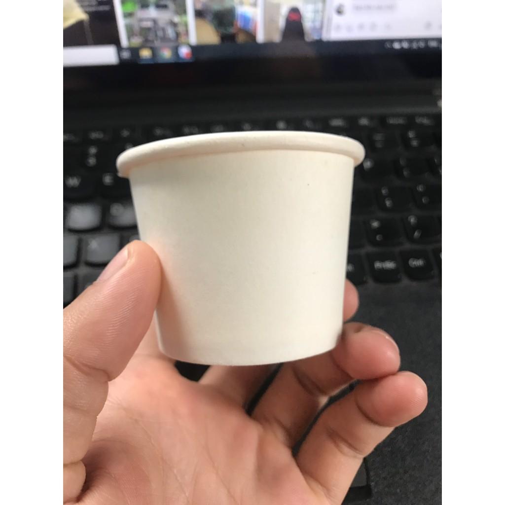 Cốc giấy đựng kem 4oz ~ 110ml SL 10.000 cái