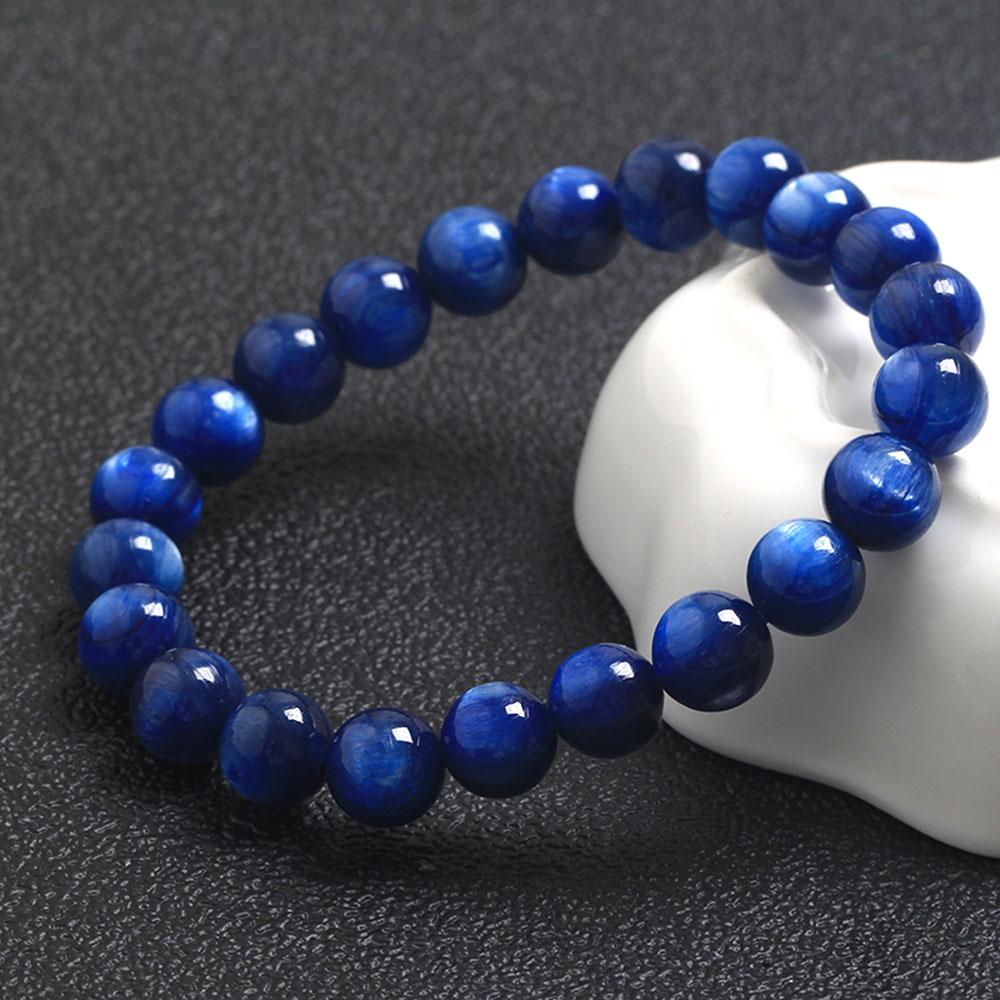 Hạt đá kyanite dùng làm sản phẩm handmade DIY 8mm