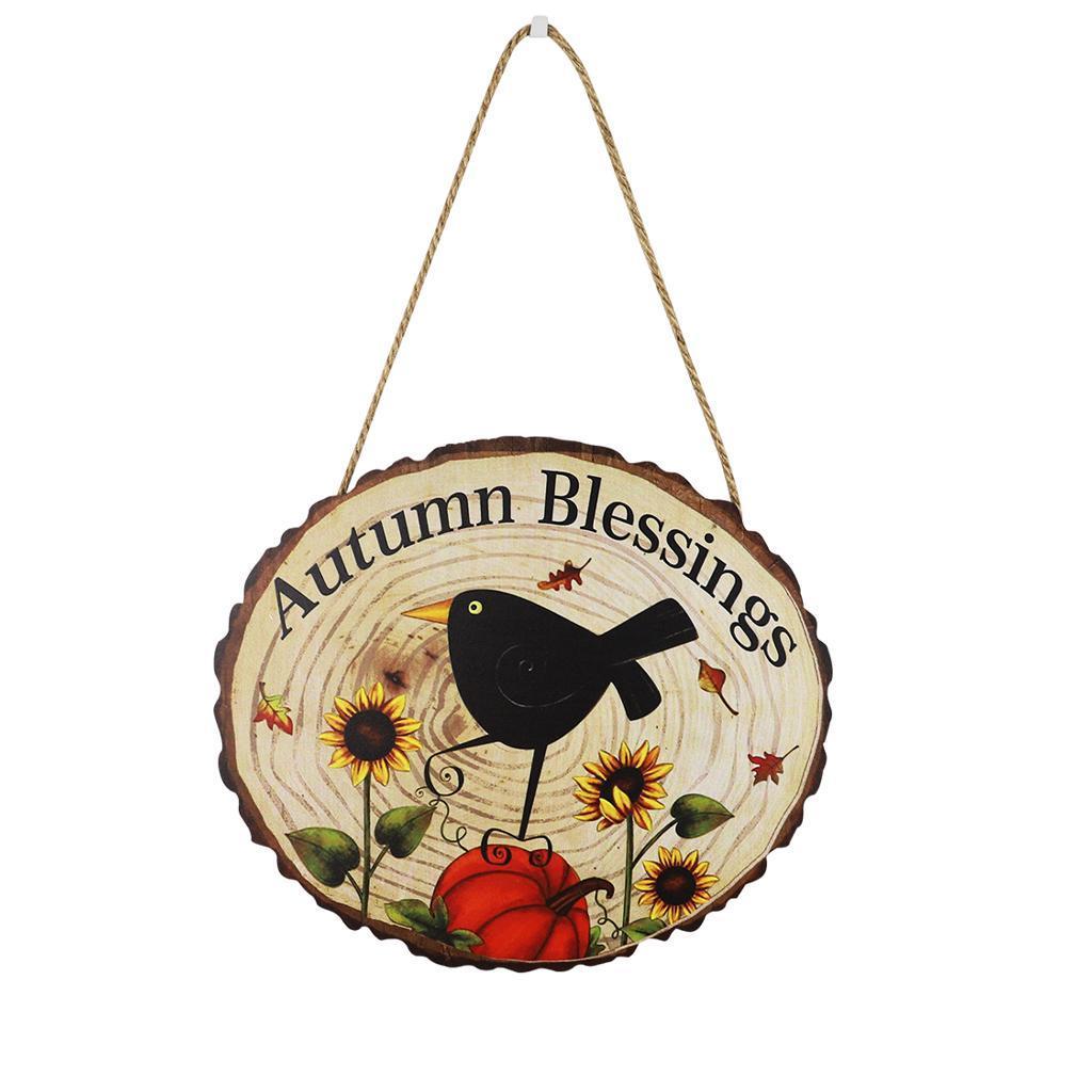 Fall   ing Sign Harvest Decoration ers Bird