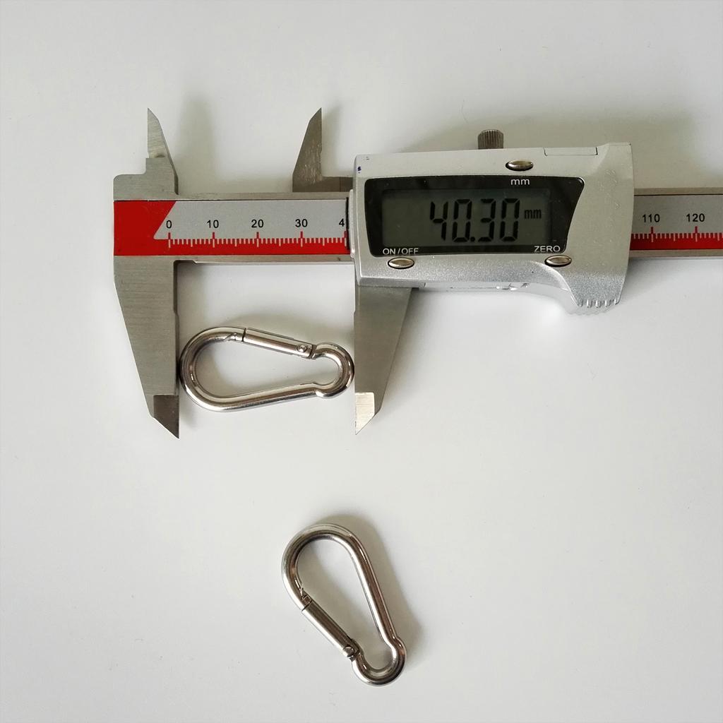 Set 2 Khóa Móc Nhanh Carabiner Bằng Thép Không Gỉ 304