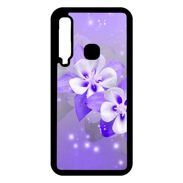 Ốp lưng cho Samsung Galaxy A9 2018 nền hoa tím 1 - Hàng chính hãng