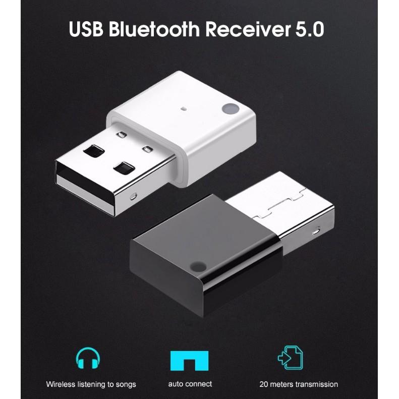 USB Bluetooth 5.0 thu tín hiệu âm thanh cho xe hơi - Bộ thu phát tín hiệu Bluetooth 5.0 không dây cho TV đa năng