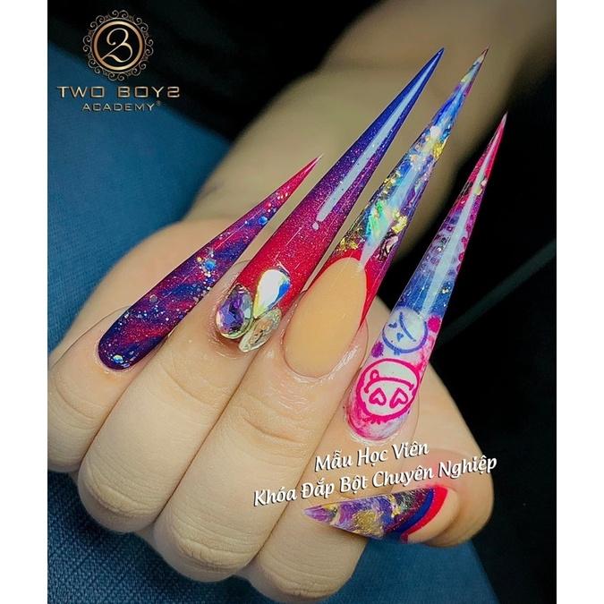Bột đắp móng màu nhũ, chất bột dẽo mịn dễ đắp, ombre, hủ 25g, mã màu N148-N152