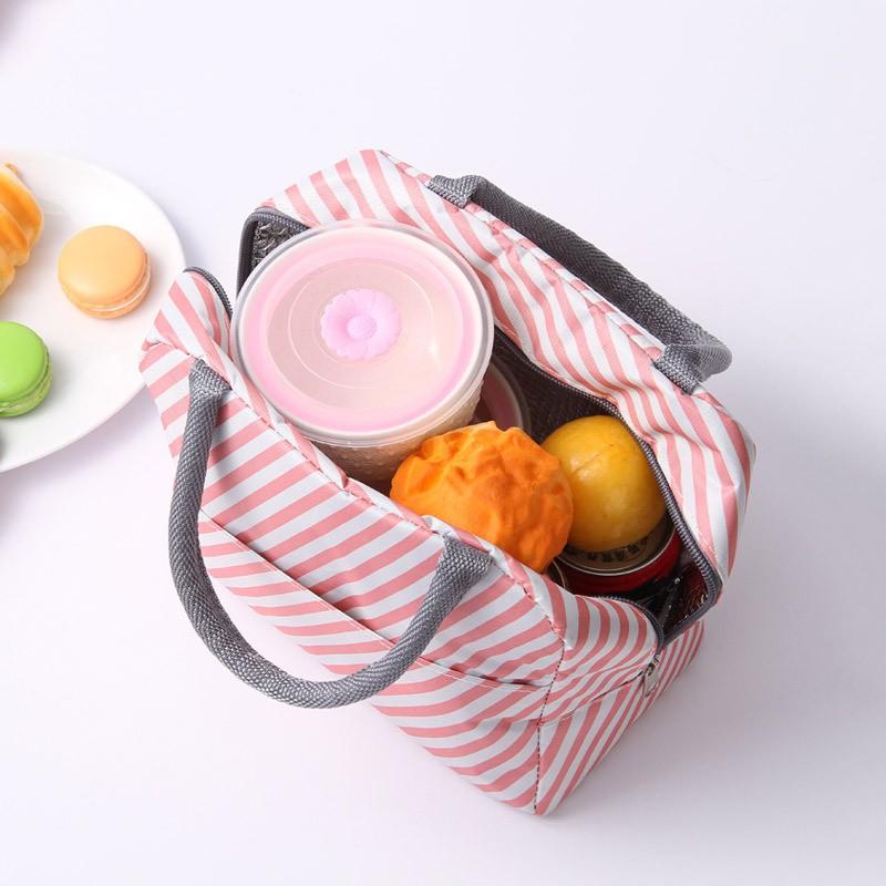 Túi Đựng Hộp Cơm Cao Cấp LUNCHBAG Vải POLYESTER Nhiều Họa Tiết Dễ Thương