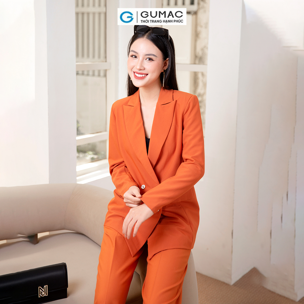 Áo Blazer dáng suông thời trang GUMAC AD10040