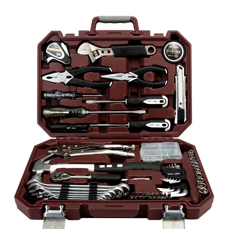 Giá thấp nhất công cụ hộ gia đình phần cứng kết hợp đa chức năng bộ hộp công cụ bảo dưỡng ô tô thủy điện trang trí tác động khoan điện