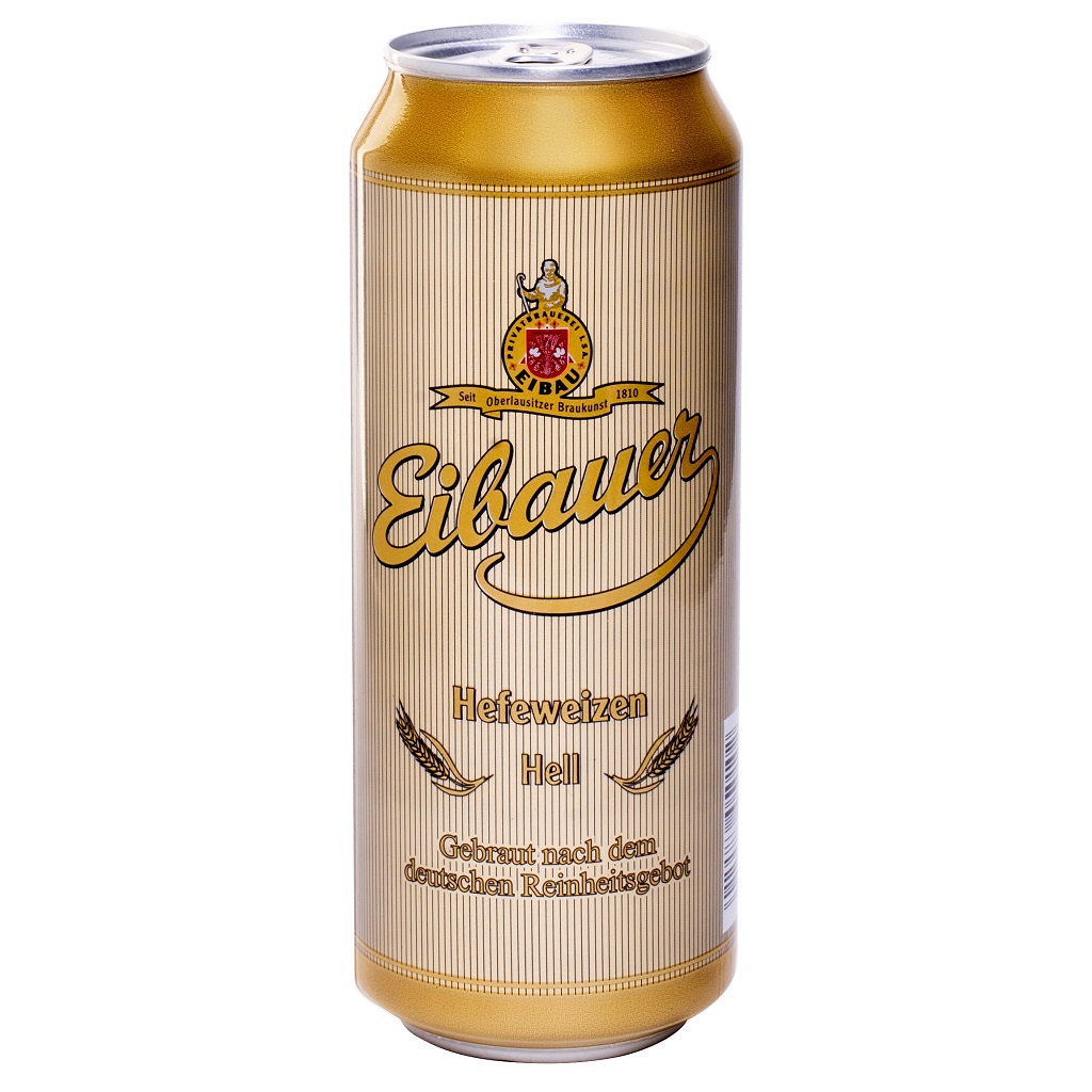 [BIA ĐỨC NHẬP KHẨU] Thùng 24 Lon Bia Thầy Tu EIBAUER HEFEWEIZEN HELL 5.2% 500ml - Bia Tươi Men Sống Thượng Hạng - Bia Đức Nhập Khẩu Chính Hãng