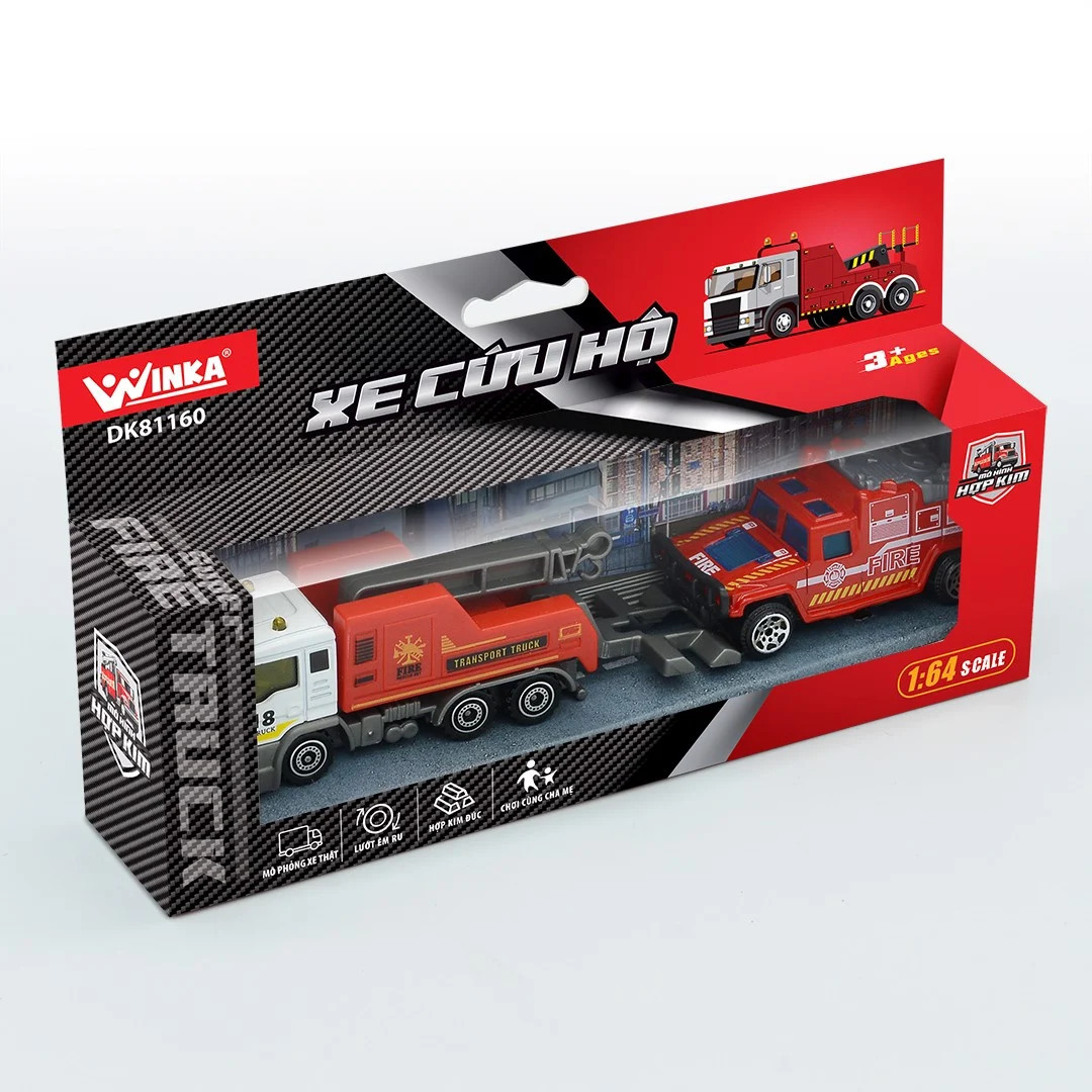 Đồ Chơi Duka Mô Hình Xe Hợp Kim - Xe Cứu Hộ DK81160
