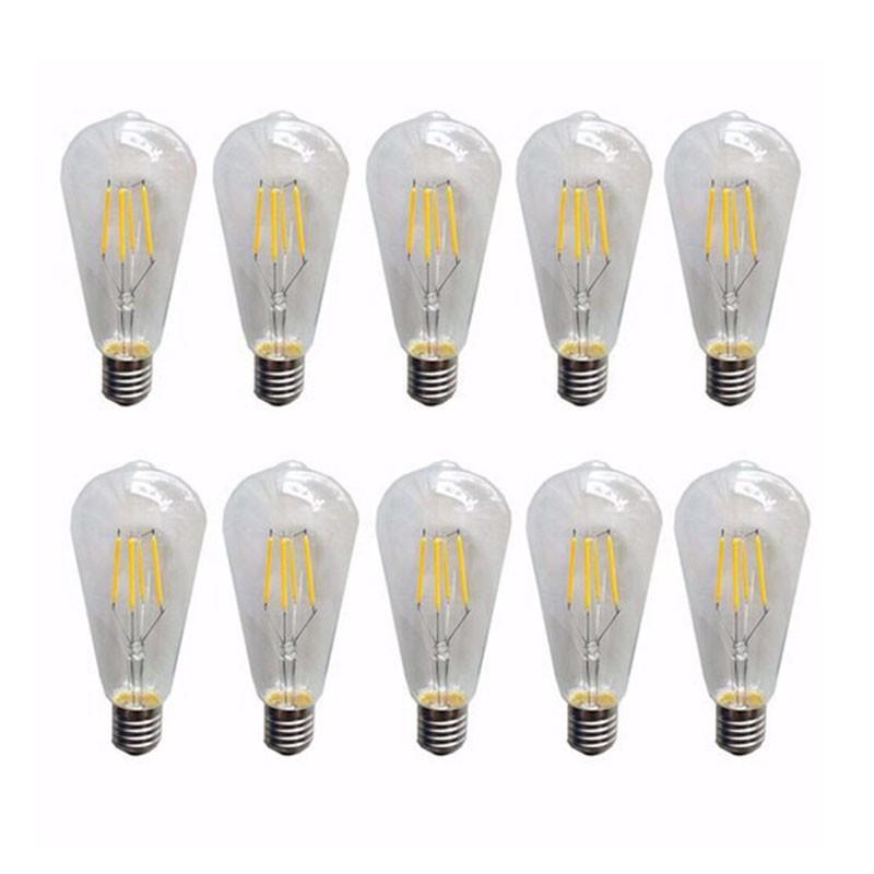 Combo 10 bóng led edison ST64 trang trí đẹp mắt - hàng chuẩn xịn