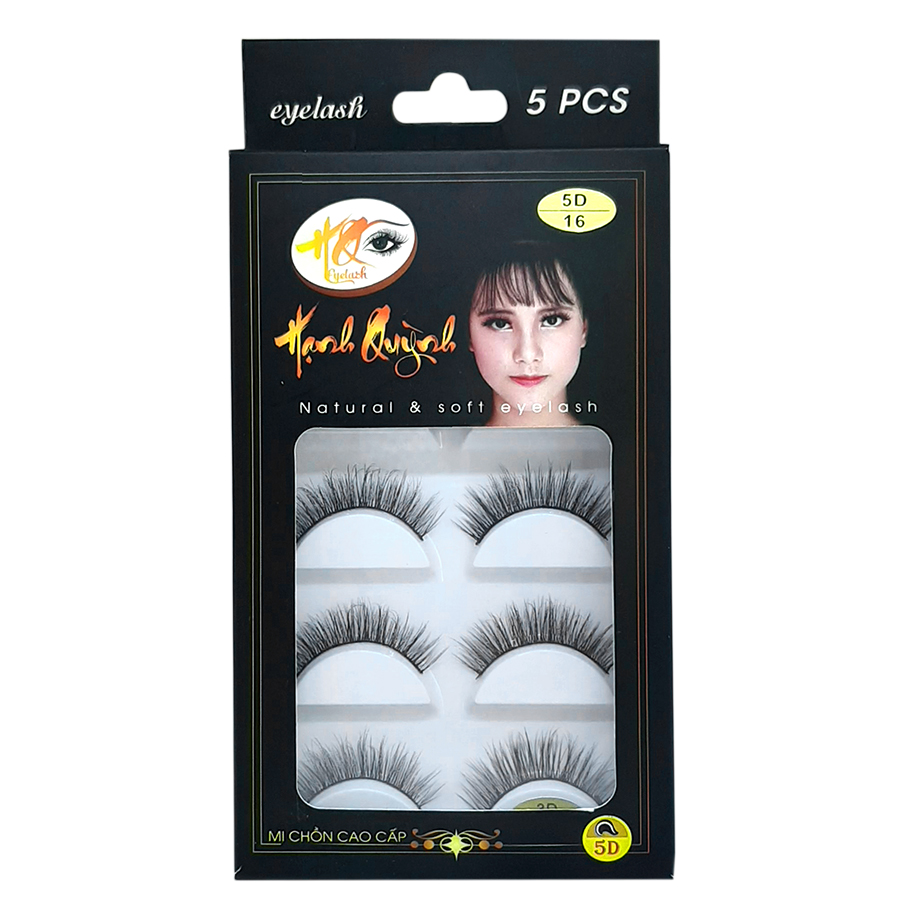 5 cặp lông mi giả tự nhiên và cong Natural &amp; Soft Eyelash (số 16)