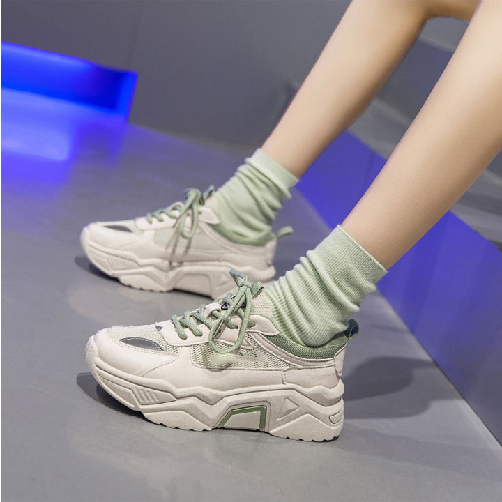 Giày thể thao nữ dành cho học sinh sinh viên thiết kế kiểu dáng phong cách Nhật Bản mã 208