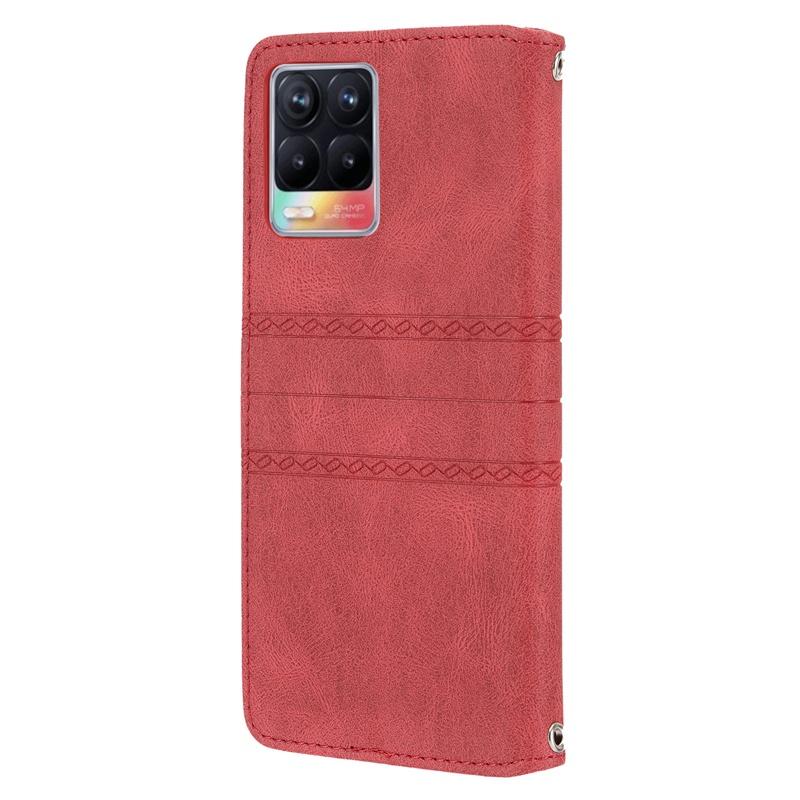 Ốp điện thoại dạng ví da lật màu trơn cho OPPO Reno6 Pro+ 5G Reno6z F19 Pro Plus Realme 8 Pro Realme C21