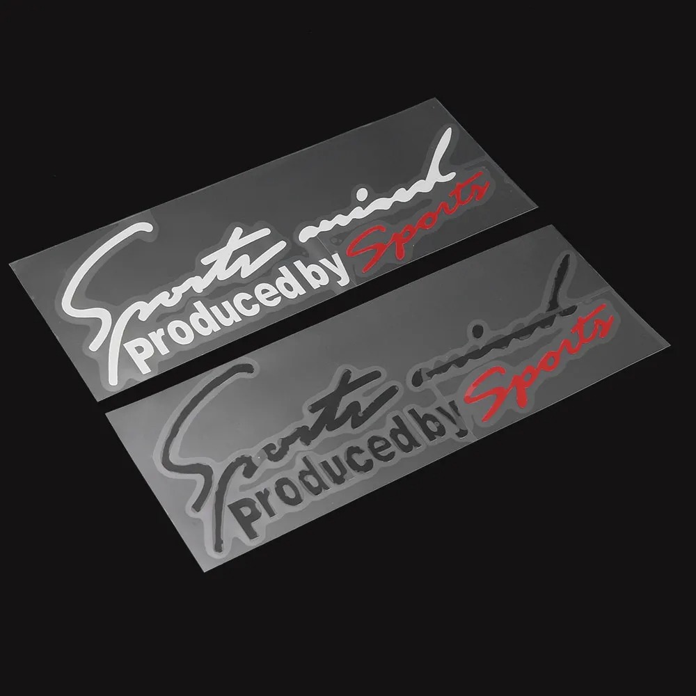 Tem decal dán chữ trang trí nắp capo, tem dán decal Sport mind prodeced by Sports.