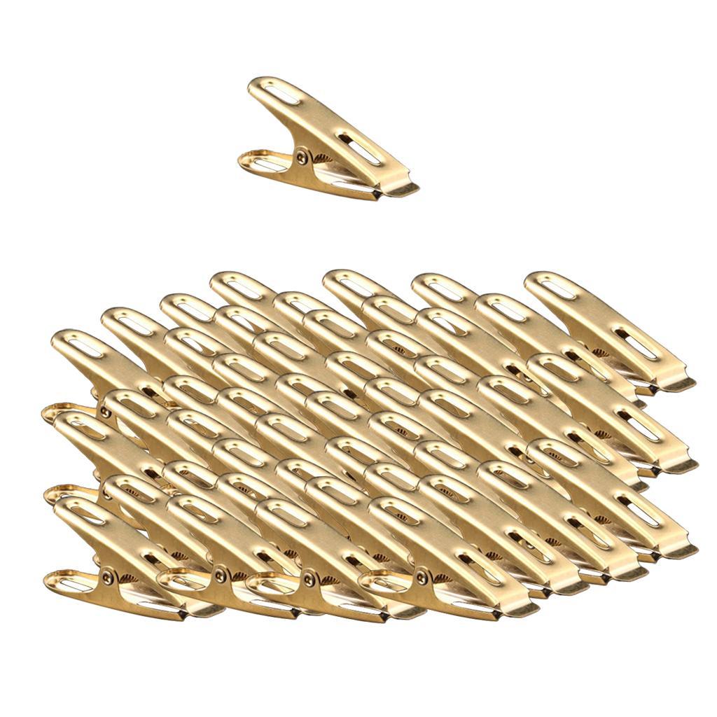 40x Multifunction Wire Clothing Blanket Clamps Photo Clips Clothes Pegs Pin