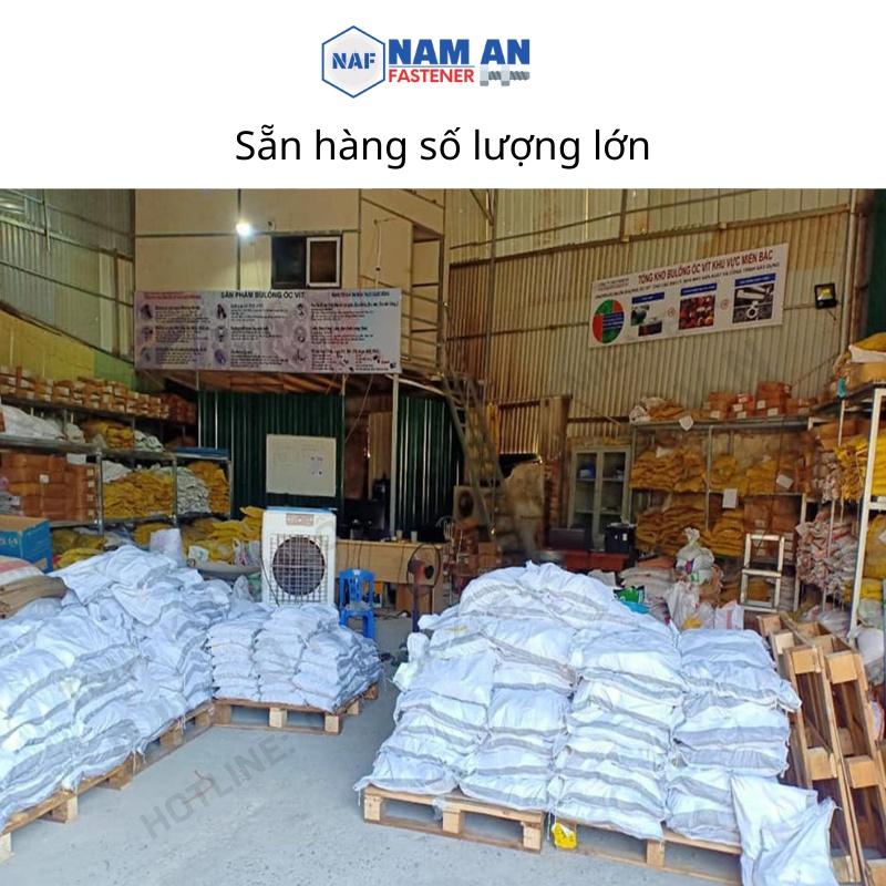 Bulong M20 cấp bền 8.8, bu lông lục giác M20, bu lông 8.8, đường kính 20mm, độ dài: 40->200mm