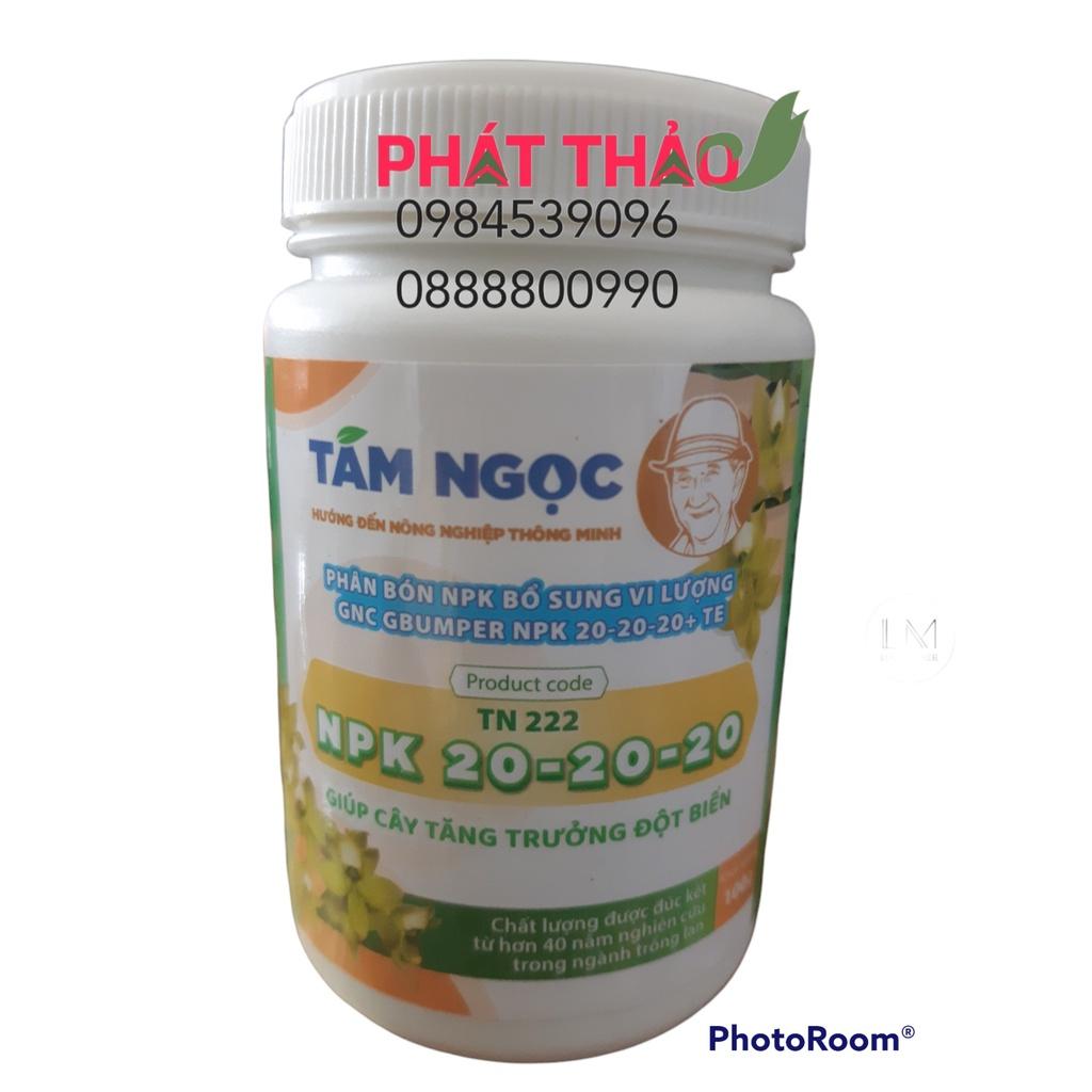 PHÂN NPK TÁM NGỌC (30-10-10,20-20-20,6-30-30,0-52-34,10-55-10,15-30-15) 100gam dùng cho Phong Lan, cây cảnh