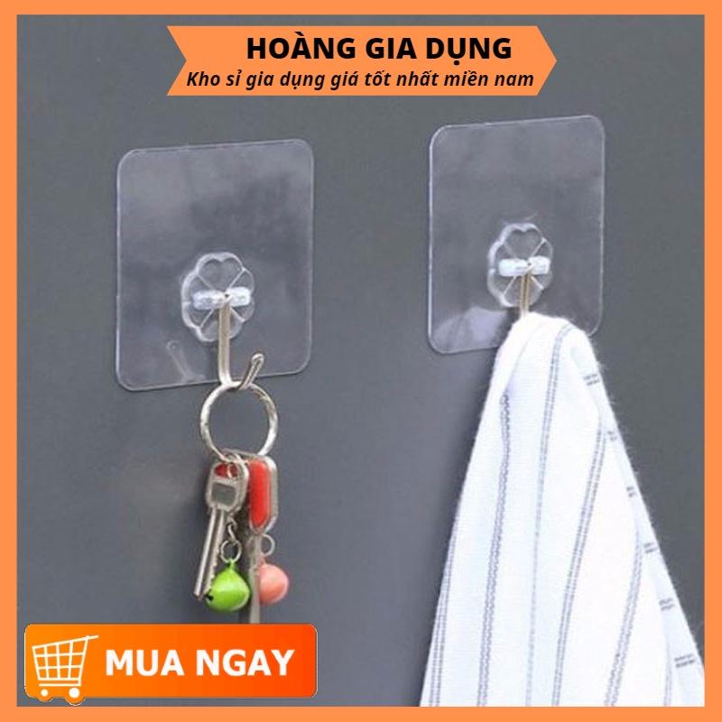 10 Móc Dán Tường Treo Quần Áo Chịu Lực Trong Suốt Siêu Bền Siêu Chắc Đa Năng H001
