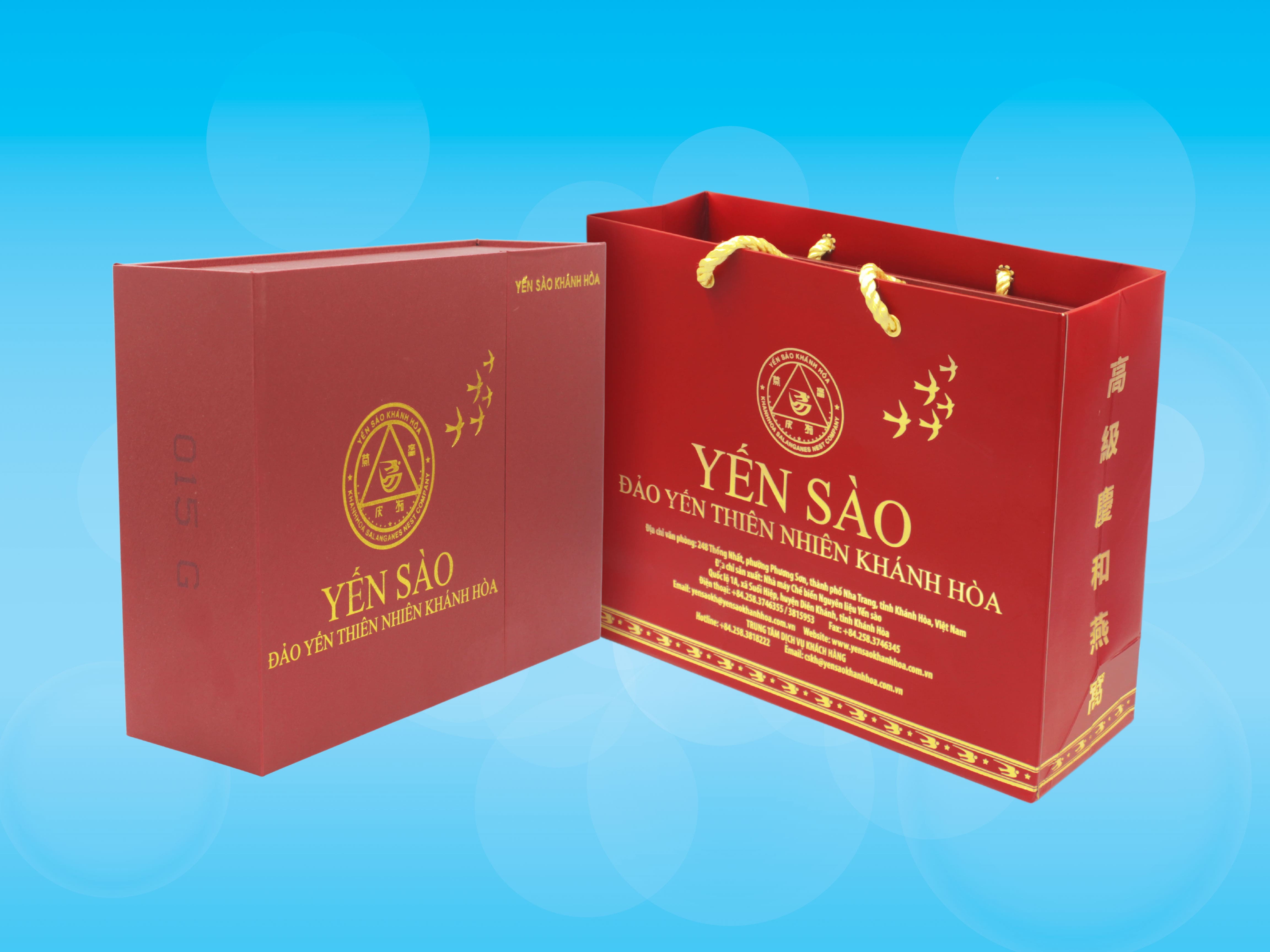 Yến sào đảo thiên nhiên Khánh Hòa tinh chế hộp quà tặng 50g - 015G