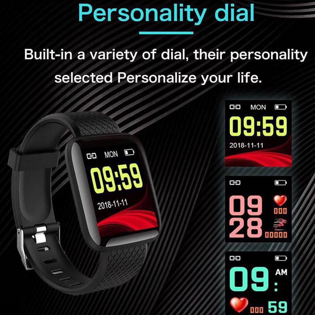 Fitness Tracker Color Screen Sport Smart Watch, Activity Tracker with Heart Rate Blood Pressure Calories Pedometer Sleep Monitor Call/SMS Remind