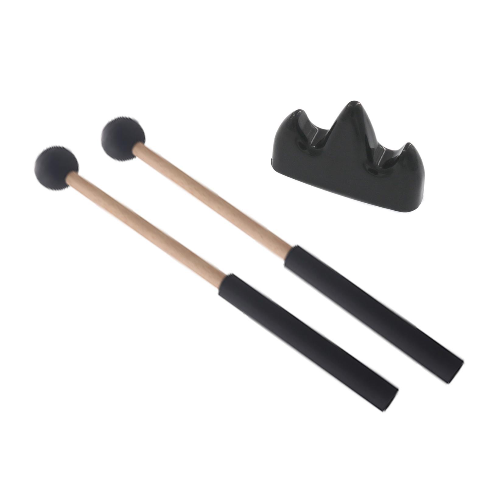 2x Rubber Head Mallet Percussion 8.7inch Drum Mallet for Marimba Meditation Yoga