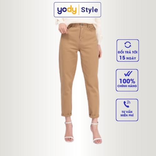 Quần khaki YODY cạp chun bền màu, chống nhăn nhàu - QJN3088