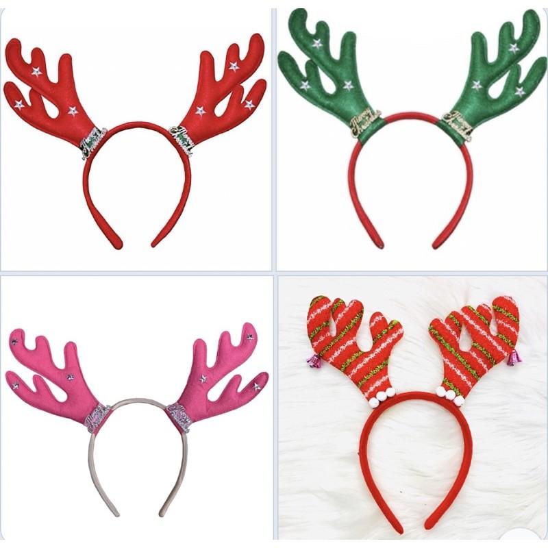 Cài noel sừng nai cho bé gái trang phục giáng sinh