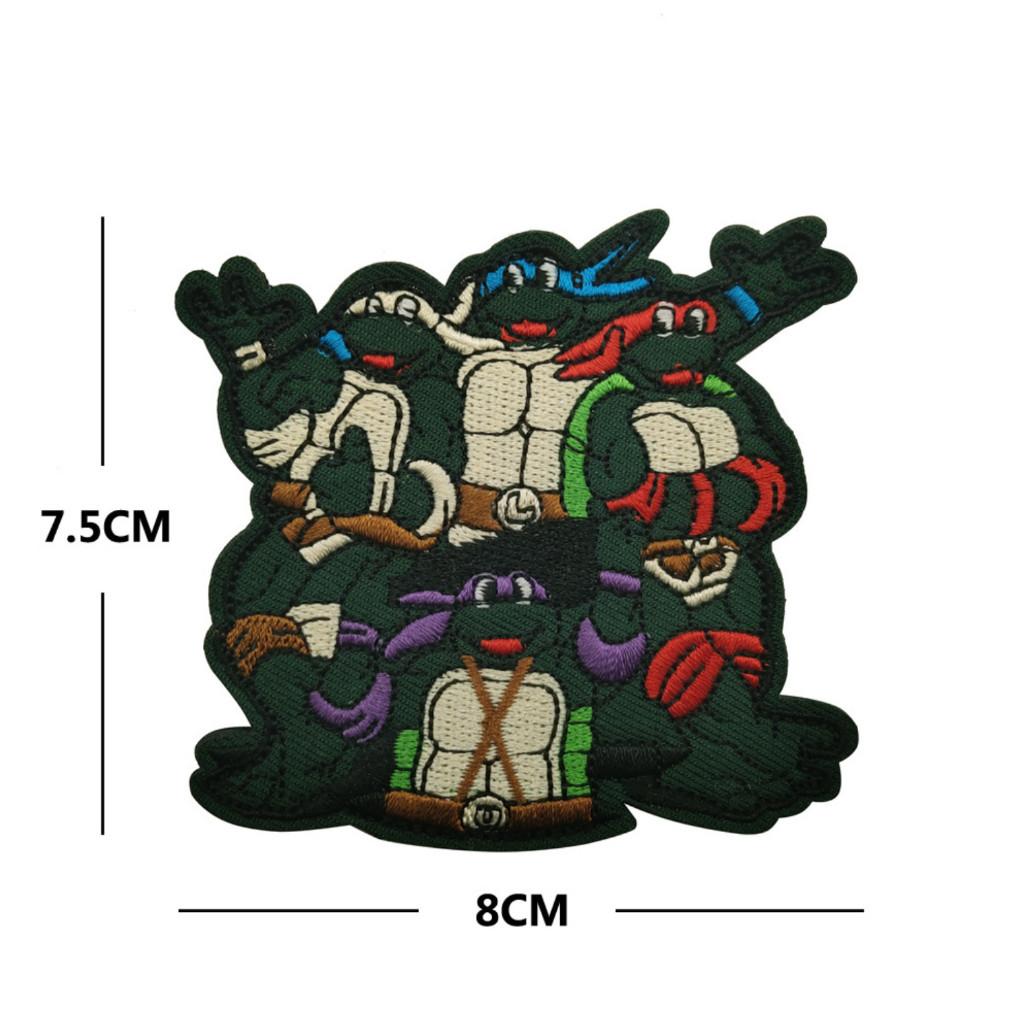 Patch_velcro miếng dán Ninja Rùa_chiến thuật