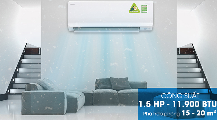 Máy Lạnh Daikin Inverter 1.5 HP FTKM35SVMV/RKM35SVMV