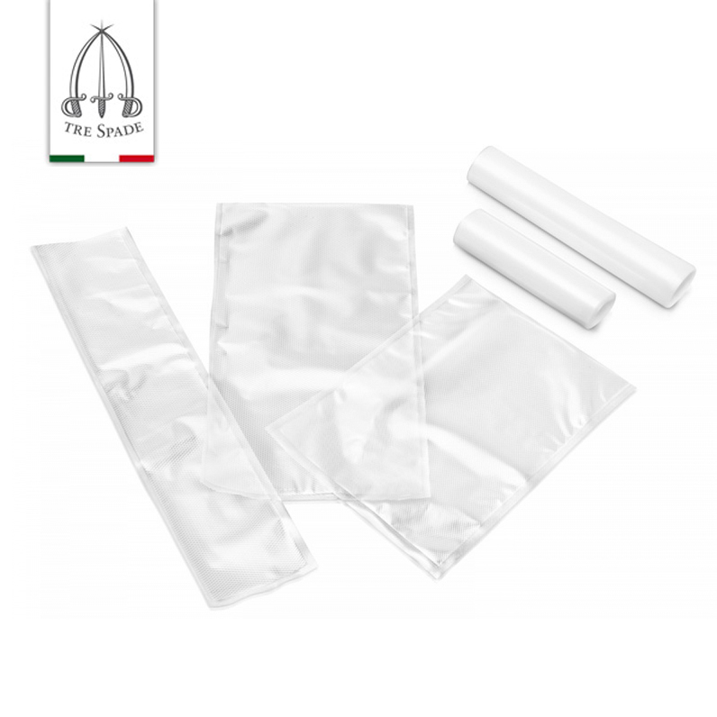 Gói 100 Túi Hút Chân Không Mặt Trơn Tre Spade Plain Vacuum Bag 20x30cm (Packaging 100 pcs) Xuất xứ Ý - Hàng Chính Hãng