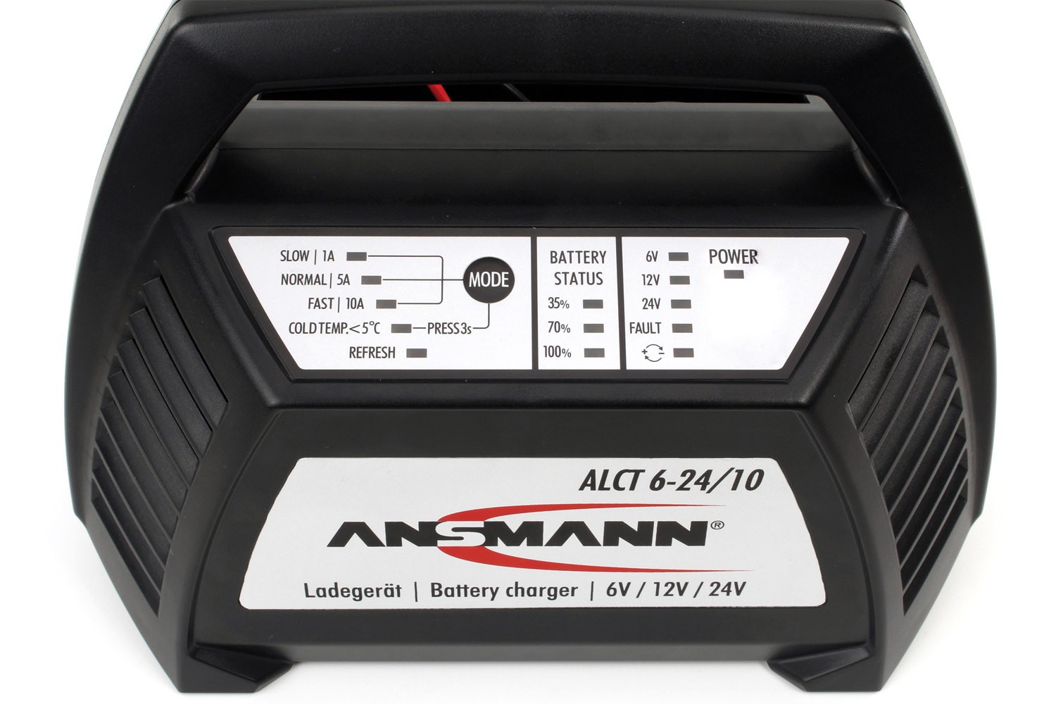 Bộ sạc Acquy đa năng ANSMANN ALCT 6-24V/10, Tặng kèm đèn đeo đầu ANSMANN HD3 - Hàng Nhập Khẩu