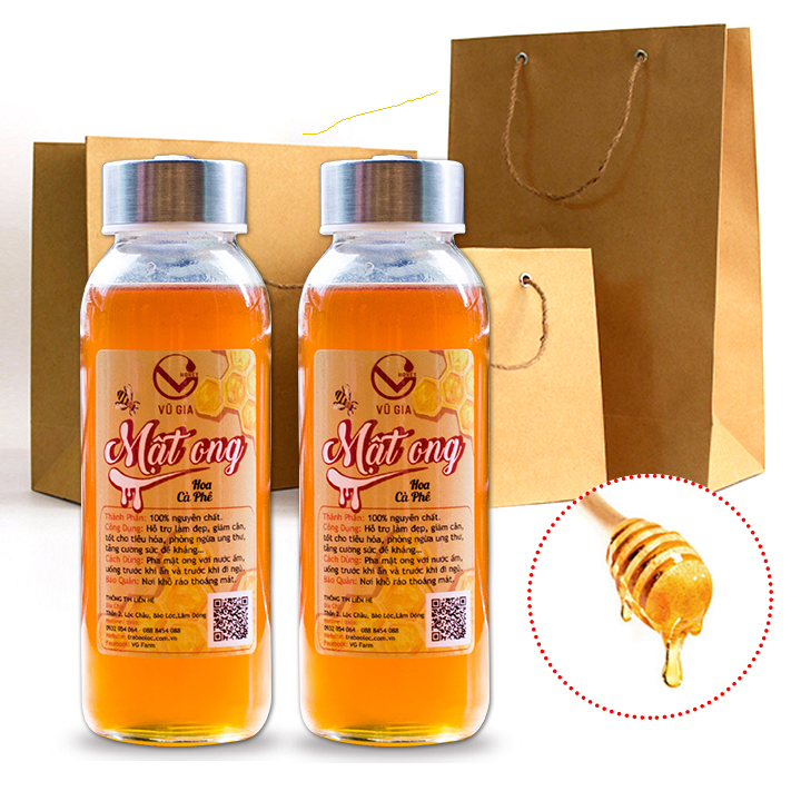 Combo 2 Mật Ong Hoa Cà Phê Nguyên Chất Vũ Gia - Món Quà Cho Sức Khỏe