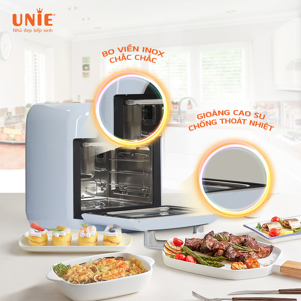 Nồi Chiên Hơi Nước Unie STEAM COLOR Tiêu Chuẩn Đức Công Suất 1635W Dung Tích 15L- Hàng Chính Hãng